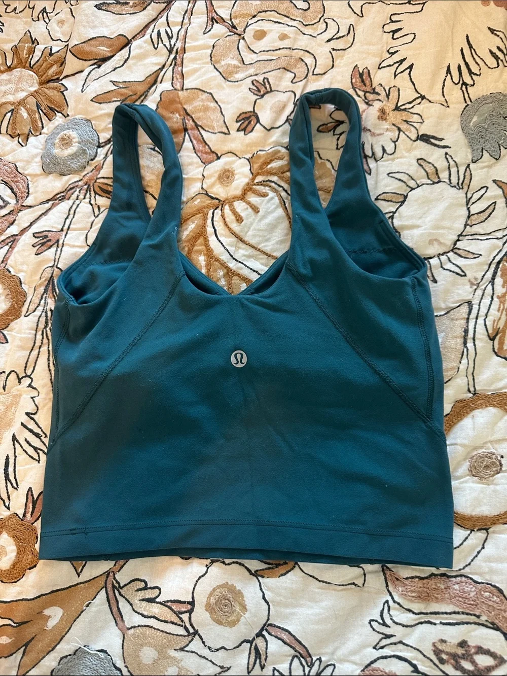 lululemon athletica Teal V-Neck Support Bralette